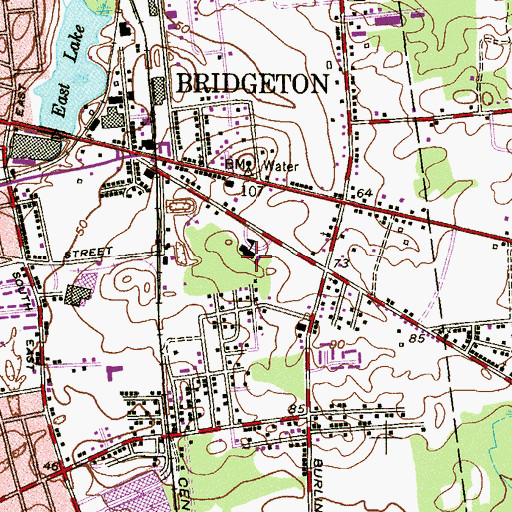 Topographic Map of Geraldyn O Foster Early Childhood Center Preschool, NJ