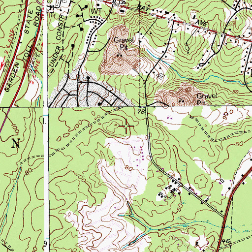 Topographic Map of Lillian M Dunfee Elementary School, NJ