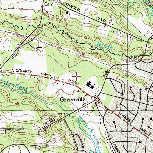 Topographic Map of Calvary Academy School, NJ