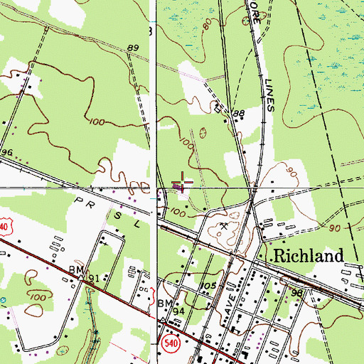 Topographic Map of Saint Augustine Preparatory School, NJ
