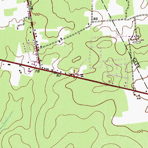 Topographic Map of Maranatha Baptist School, NJ