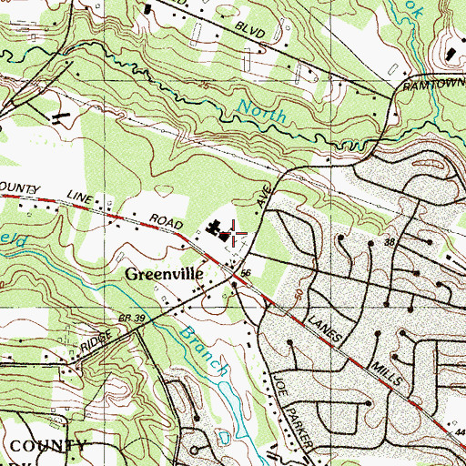 Topographic Map of Holy Family School, NJ