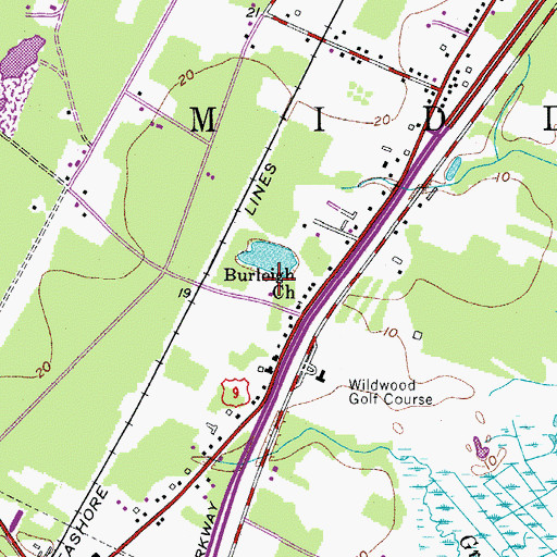 Topographic Map of Cape Christian Academy Elementary School, NJ