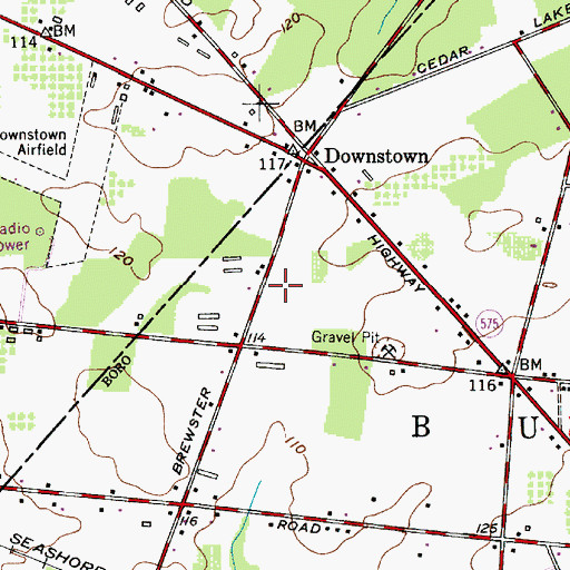 Topographic Map of Johnstone Elementary School, NJ