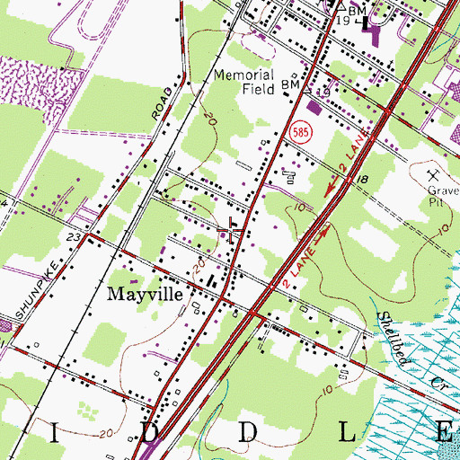 Topographic Map of Lillian Whitfield Seveth Day Adventist School, NJ