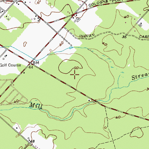 Topographic Map of The Pilgrim Academy School, NJ