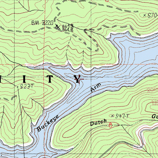 Topographic Map of Smith Gulch, CA