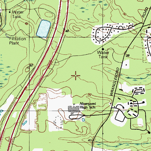 Topographic Map of Reeds Road Elementary School, NJ