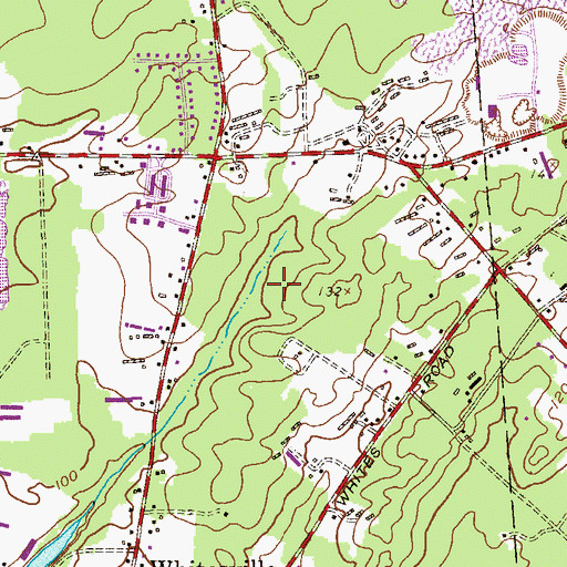 Topographic Map of Christa McAuliffe Middle School, NJ