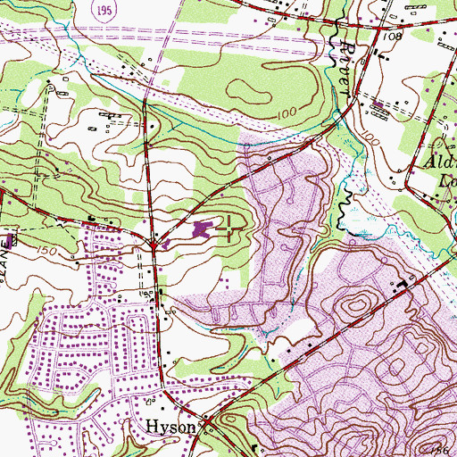 Topographic Map of Crawford Rodriquez Elementary School, NJ