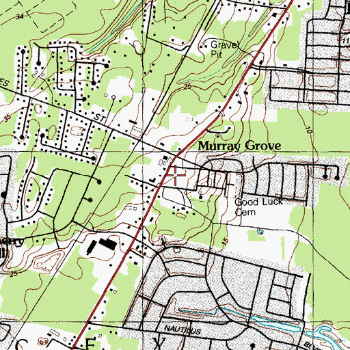 Topographic Map of The Education Academy Day School, NJ