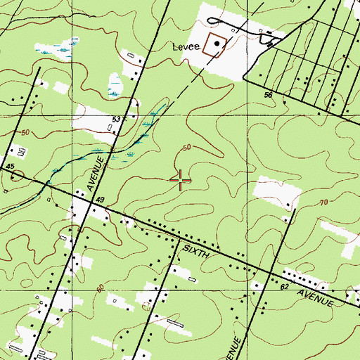 Topographic Map of Alder Avenue Middle School, NJ