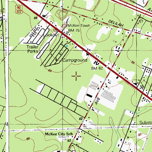 Topographic Map of English Creek Academy PreSchool, NJ