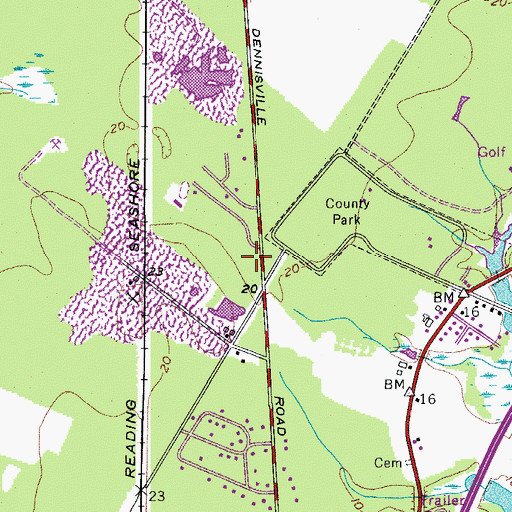 Topographic Map of Atlantic Cape Community College - Cape May Campus, NJ