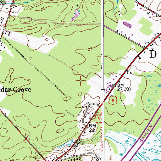 Topographic Map of Bishop McHugh Regional Catholic School, NJ