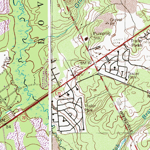 Topographic Map of The Goddard School, NJ