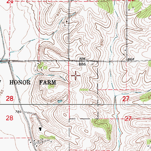 Topographic Map of Newton Correctional Facility, IA