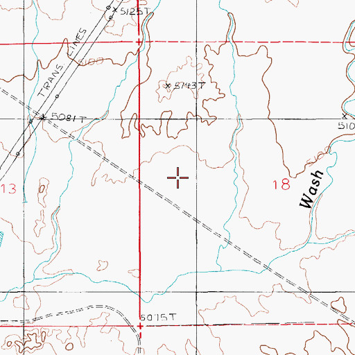 Topographic Map of Cholla Fly Ash Pond, AZ