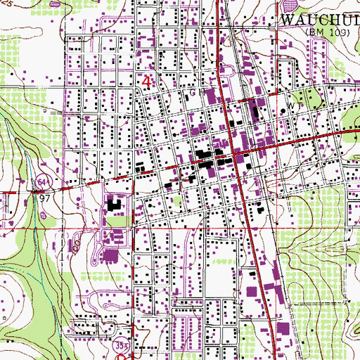 Topographic Map of Hardee County Emergency Management Office, FL