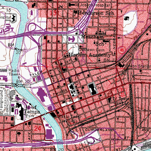 Topographic Map of US Bureau of Alcohol Tobacco and Firearms, FL