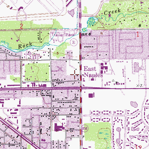 Topographic Map of Collier County Sheriff's Office Special Operations, FL