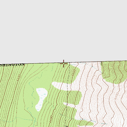 Topographic Map of Pacific Crest National Scenic Trail, WA
