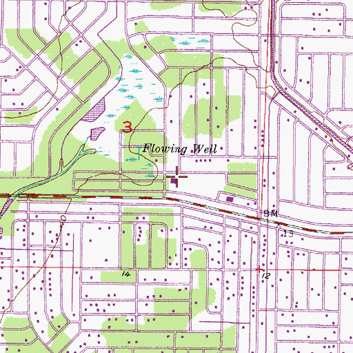 Topographic Map of Charlotte County Emergency Management Office, FL