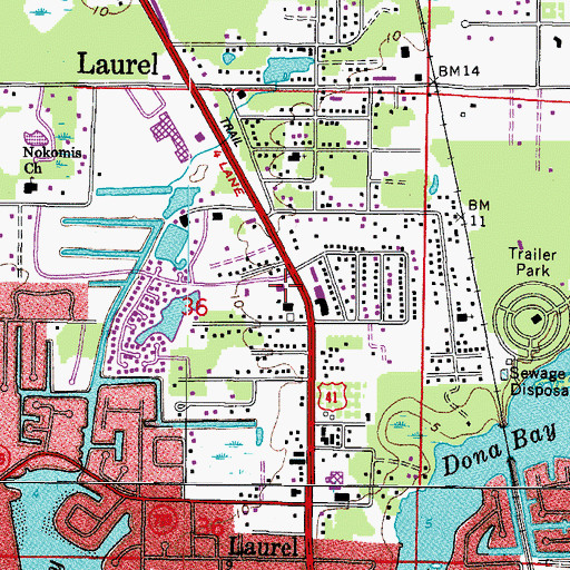 Topographic Map of Sarasota County SSarasota County Sheriff's Office, FL