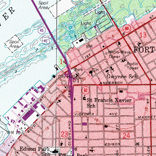 Topographic Map of US Secret Service, FL