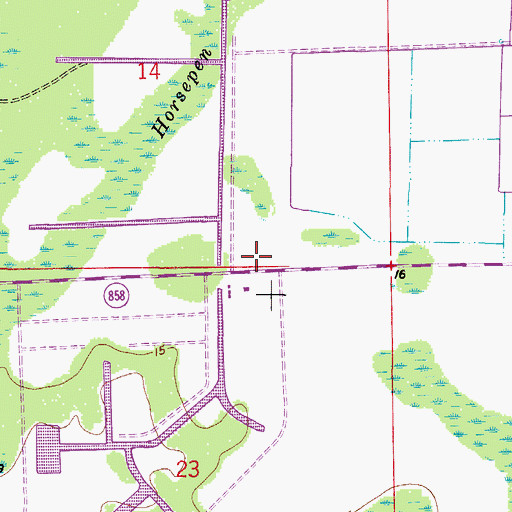 Topographic Map of Collier County Sheriff's Office District 4 Golden Gate Estates Substation, FL
