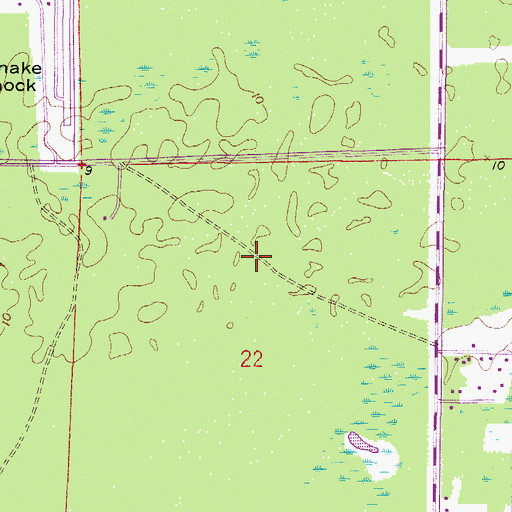 Topographic Map of Collier County Sheriff's Office District 3 East Naples Substation, FL