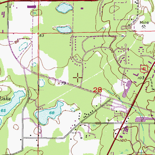 Topographic Map of Florida Department of Law Enforcement Brooksville Field Office, FL