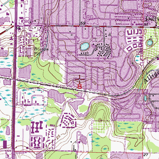 Topographic Map of Clearwater Police Department Wood Valley Community Substation, FL