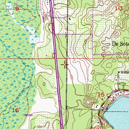 Topographic Map of Florida Department of Law Enforcement Sebring Field Office, FL