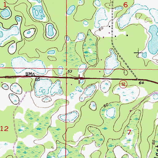 Topographic Map of Florida Highway Patrol Station, FL