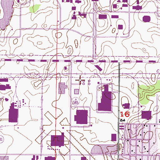 Topographic Map of Florida Highway Patrol - Headquarters Tampa Troop C, FL