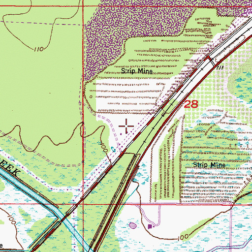 Topographic Map of Polk County Sheriff's Office - Training, FL