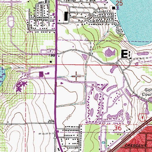 Topographic Map of Polk County Sheriff's Office - Northwest District, FL