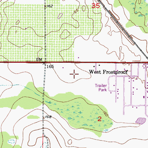 Topographic Map of Polk County South County Jail Facility, FL
