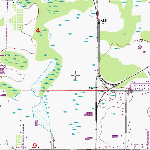 Topographic Map of Plant City Police Department, FL