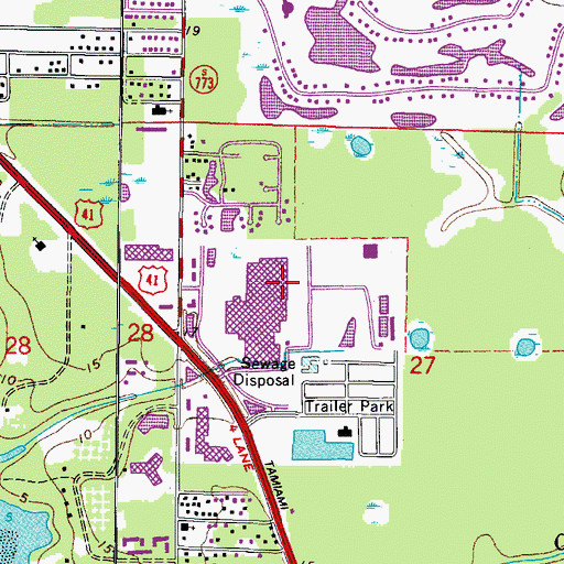Topographic Map of Sarasota County Sheriff's Office Community Policing Station, FL