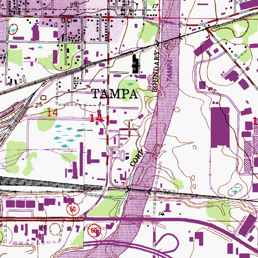 Topographic Map of Orient Road Jail, FL