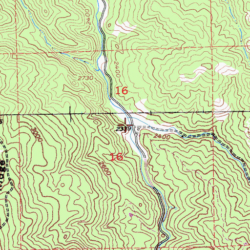 Topographic Map of Tarraville Canyon, CA