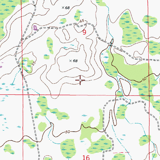 Topographic Map of Hillsborough County Sheriff's Office New Tampa Community Station, FL