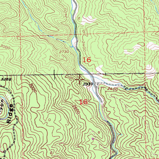 Topographic Map of Tarraville Creek, CA