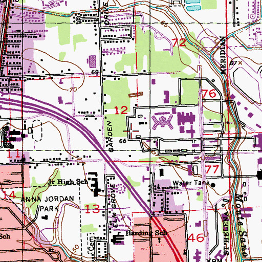 Topographic Map of East Baton Rouge Parish Sheriff's Office, LA