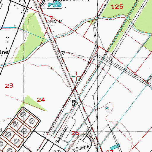 Topographic Map of Iberville Parish Sheriff's Office Saint Gabriel Substation, LA