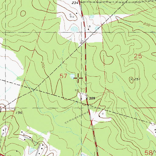Topographic Map of Saint Helena Police Jury, LA