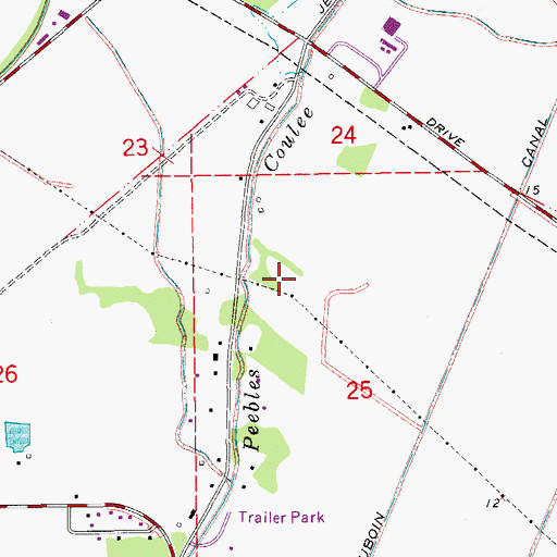 Topographic Map of New Iberia Police Department - Maintenance Shop, LA