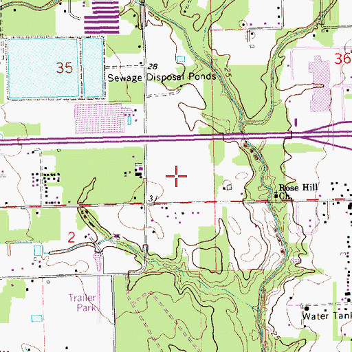 Topographic Map of Tangipahoa Parish Sheriff's Office, LA
